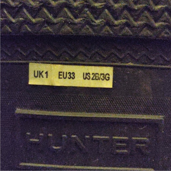 Hunter Black Short Kids Rain Boots - Picture 6 of 7